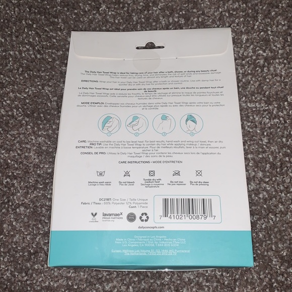 Towel Wrap. Never used, packed still sealed! - Picture 2 of 3